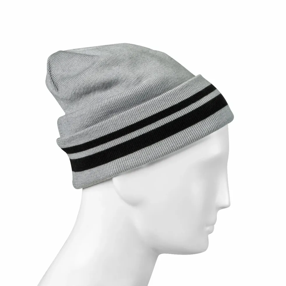 BMW Motorrad Beanie Twin Stripes Unisex grau