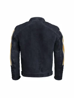 BMW Motorrad Jacke Schwabing Herren blau / gelb