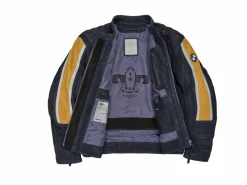 BMW Motorrad Jacke Schwabing Herren blau / gelb