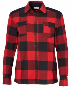 BMW Motorrad Shirt Checked Damen rot