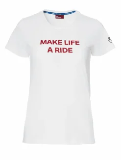 BMW Motorrad T-Shirt Make Life a Ride Damen weiß