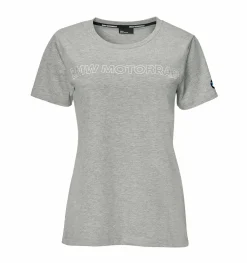 BMW Motorrad T-Shirt Motorrad Schriftzug Damen grau