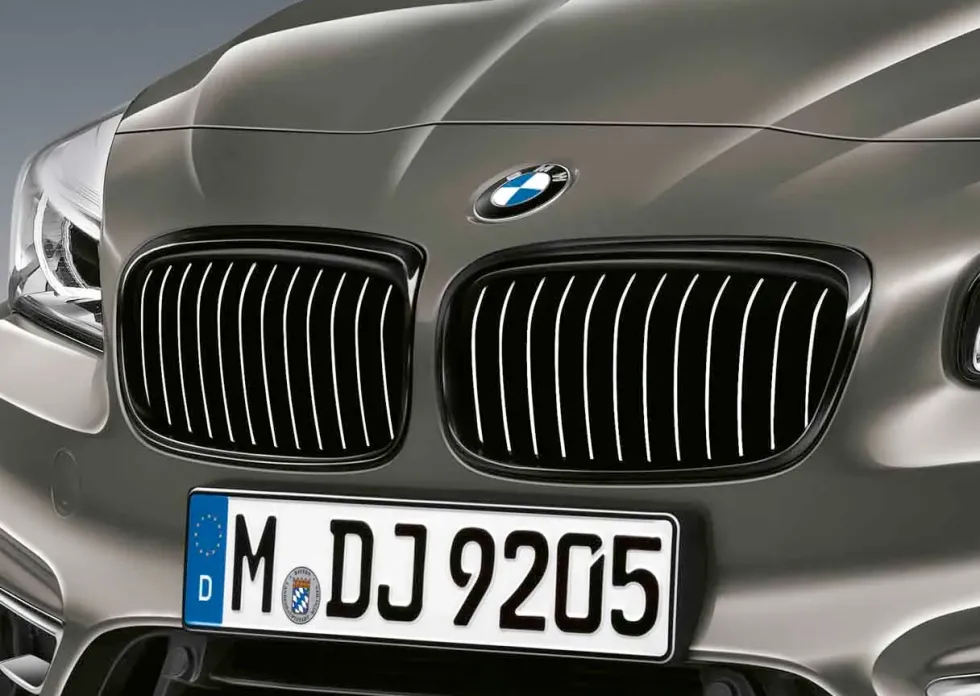 BMW M Performance Frontziergitter Schwarz 2er F45 F46