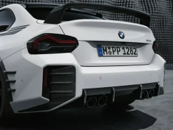 BMW M Performance Heckaufsatz Carbon links M2 G87