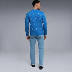 BMW M Pullover mit Weihnachtsmotiv Unisex blau