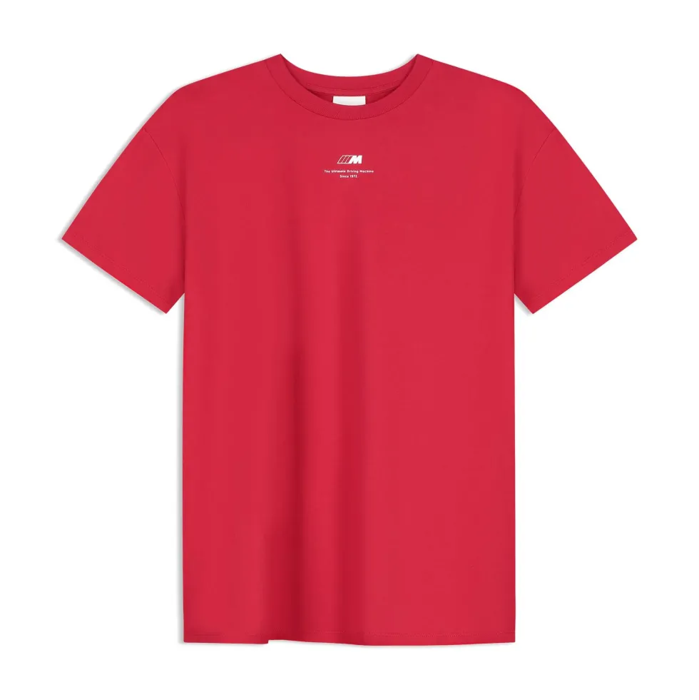BMW M T-Shirt Logo Unixes rot