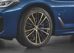 BMW Satz Alufelge V-Speiche 635 bicolor (night gold/hochglanzpoliert) 5er G30 G31