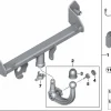 BMW Satz Anhängekupplung abnehmbar 5er F10 F11