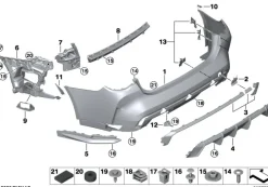 BMW Satz Blenden 4er G82 G83