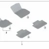 BMW Satz Fußmatten Velours (4-teilig)M Paket iX3 G08 X3 G01 X3M F97 X4 G02 X4M F98