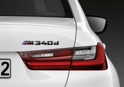 BMW Schriftzug M340d schwarz lackiert 3er G20 G21