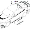 BMW Schriftzug schwarz lackiert M2 G87