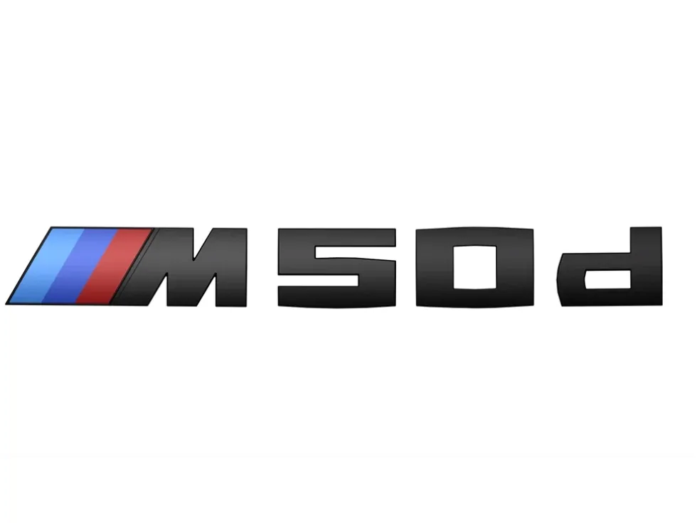 BMW Schwarz lackierte Schriftzug M50d für X5 G05
