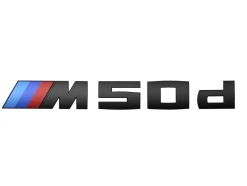 BMW Schwarz lackierte Schriftzug M50d für X6 G06