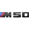 BMW Schwarz lackierte Schriftzug M50i für X7 G07