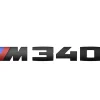 BMW Schwarz lackierte Schriftzug M340i G20 G21