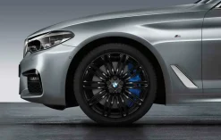 BMW Sommerkompletträder M Doppelspeiche 664 jetblack uni 19 Zoll RDCi 5er G30 G31 Goodyear (Mischbereifung)