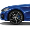 BMW Sommerkompletträder M Doppelspeiche 791 bicolor (jetblack uni / glanzgedreht) 19 Zoll RDCi 2er G42 3er G20 G21 4er G22 G23 Pirelli (Mischbereifung)
