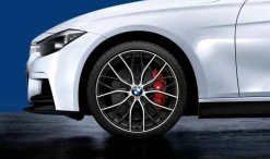 BMW Sommerkompletträder M Performance Doppelspeiche 405 bicolor (orbitgrey / glanzgedreht) 20 Zoll RDCi 3er F30 F31 4er F32 F33 F36 Pirelli (Mischbereifung)