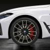 BMW Sommerkompletträder M Performance Doppelspeiche 868 bicolor (jetblack uni/night gold/glanzgefräst) 20 Zoll RDCi 4er G26 Goodyear (Mischbereifung neu)