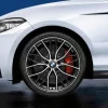 BMW Sommerkompletträder M Performance Doppelspeiche 405 bicolor (orbitgrey / glanzgedreht) 19 Zoll RDCi 1er F20 F21 2er F22 F23 Pirelli (Mischbereifung)