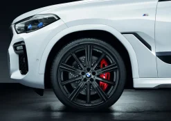 BMW Sommerkompletträder M Performance Sternspeiche 749M jetblack matt 22 Zoll RDCi X5 G05 LCI X6 G06 LCI Continental (Mischbereifung)