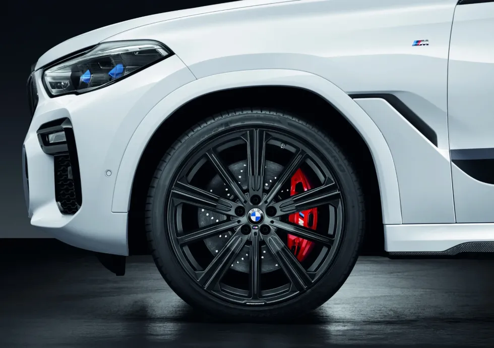 BMW Sommerkompletträder M Performance Sternspeiche 749M jetblack matt 22 Zoll RDCi X5 G05 LCI X6 G06 LCI Continental (Mischbereifung)