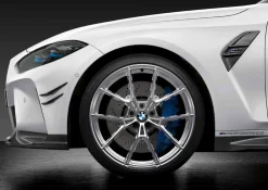 BMW Sommerkompletträder M Performance Y-Speiche 1063M refined silber 20/21 Zoll RDCi M2 G87 M3 G80 M4 G82 G83 Michelin (Mischbereifung)