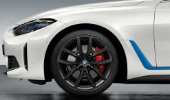 BMW Sommerkompletträder M Y-Speiche 859 jetblack uni 19 Zoll RDCi 4er i4 G26 Hankook (Mischbereifung)