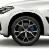 BMW Sommerkompletträder M Y-Speiche 741M bicolor (orbitgrey/hochglanzpoliert) 21 Zoll RDCi X5 G05 X6 G06 Pirelli (Mischbereifung)