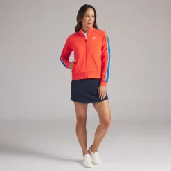 BMW T7 Jacke Damen dunkles orange