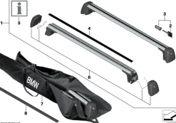 BMW Tragrohrerhöhung X4 G02 X4M F98 X6 G06 X6M F96