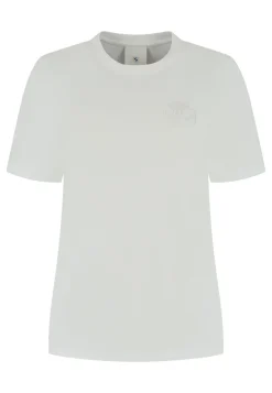 BMW T-Shirt Logo geprägt Damen weiß