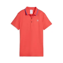 BMW Twisted Diamond Poloshirt Damen dunkles orange