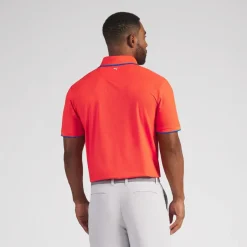BMW Twisted Diamond Poloshirt Herren dunkles orange