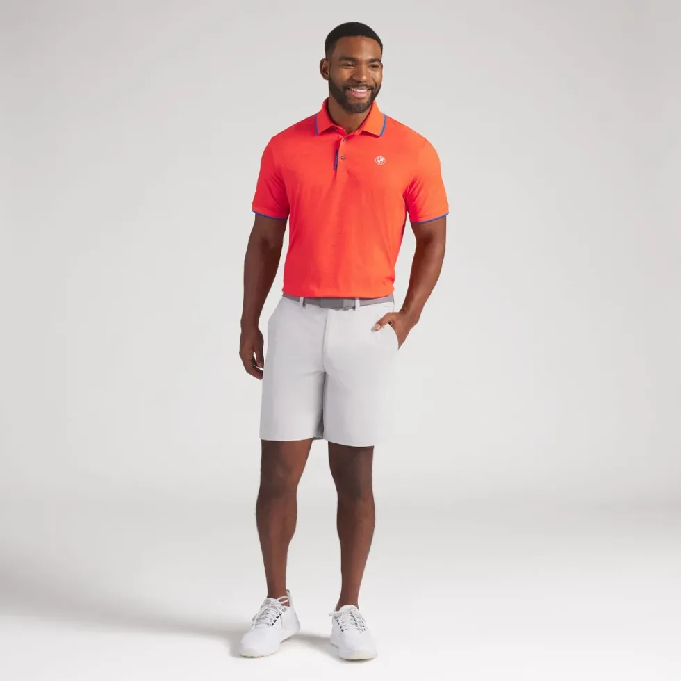 BMW Twisted Diamond Poloshirt Herren dunkles orange