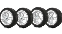 BMW Winterkompletträder 2er F45 F46 17 Zoll Styling 483 M Doppelspeiche silber