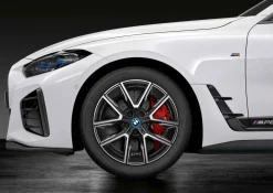 BMW Winterkompletträder M Aerodynamic 858M bicolor (midnight grey/hochglanzpoliert) 18 Zoll RDCi 4er G26 i4 G26E Goodyear