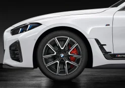 BMW Winterkompletträder M Aerodynamic 858M bicolor (midnight grey/hochglanzpoliert) 18 Zoll RDCi 4er i4 G26 Pirelli