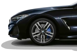 BMW Winterkompletträder M Doppelspeiche 727M bicolor (orbit grey/hochglanzpoliert) 19 Zoll RDCi 8er G14 G15 G16 Pirelli (Mischbereifung)