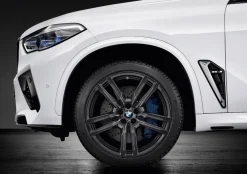 BMW Winterkompletträder M Doppelspeiche 808M orbit grey 21 Zoll RDCi X5M F95 LCI X6M F96 LCI Michelin (Mischbereifung)