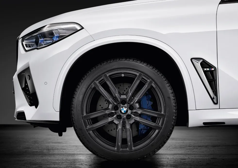 BMW Winterkompletträder M Doppelspeiche 808M orbit grey 21 Zoll RDCi X5M F95 LCI X6M F96 LCI Michelin (Mischbereifung)