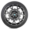BMW Winterkompletträder M Kreuzspeiche 1139M jet black uni 19 Zoll RDCi (Mischbereifung) 3er G50