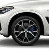 BMW Winterkompletträder M Y-Speiche 741M bicolor (orbit grey/hochglanzpoliert) 21 Zoll RDCi X5 G05 LCI X6 G06 LCI Pirelli (Mischbereifung)