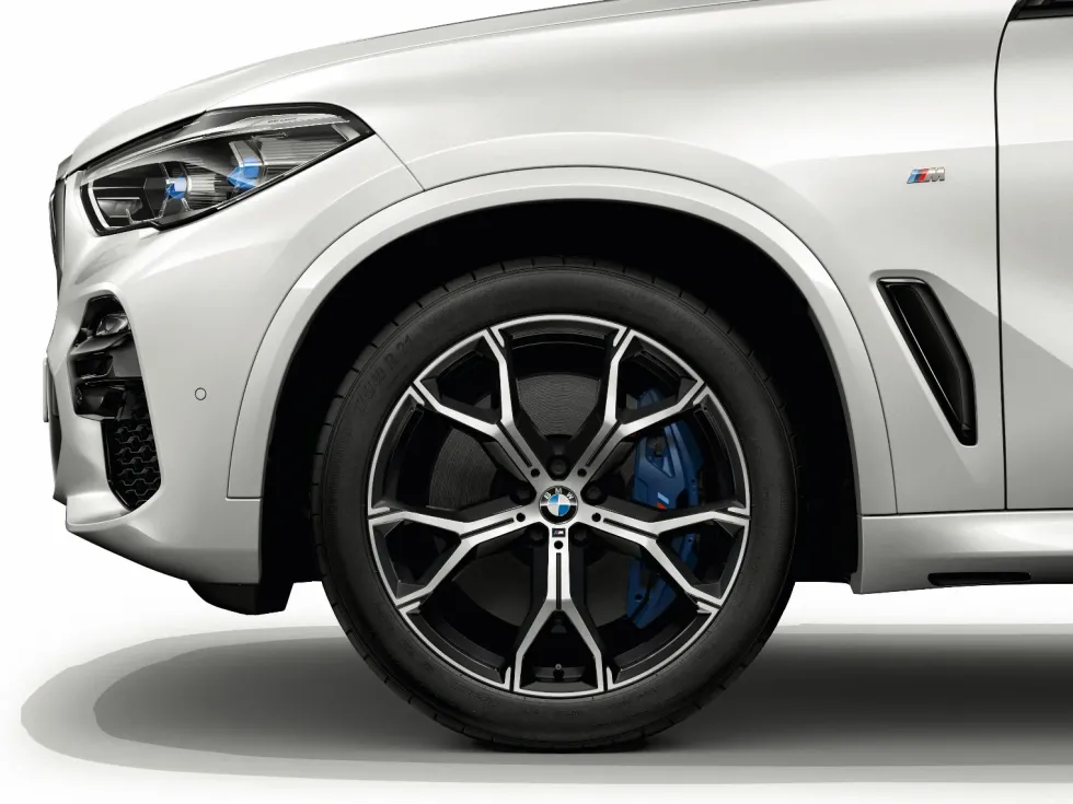 BMW Winterkompletträder M Y-Speiche 741M bicolor (orbit grey/hochglanzpoliert) 21 Zoll RDCi X5 G05 LCI X6 G06 LCI Pirelli (Mischbereifung)
