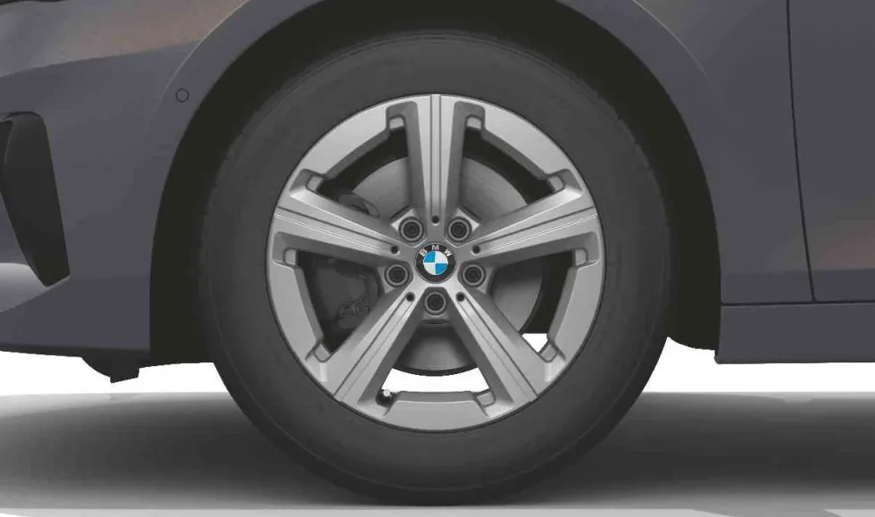 BMW Winterkompletträder Sternspeiche 875 lightning grey unicolor 17 Zoll RDC mit Continental IceContact 3 für 2er U06
