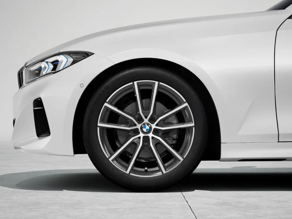 BMW Winterkompletträder V-Speiche 780 bicolor (orbitgrau/ glanzgefräst) 18 Zoll RDCi nur 3er G21 PHEV ab 07/24