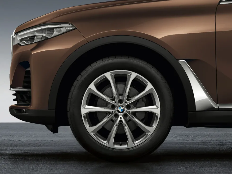 BMW Winterkompletträder V-Speiche 750 reflex silver 20 Zoll RDCi X7 G07 LCI Continental