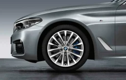 BMW Winterkompletträder W-Speiche 632 reflex silver 18 Zoll RDCi 5er G30 G31 Goodyear