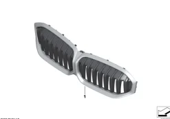 BMW Ziergitter Front (ICAM) 3er G20 LCI G21 LCI